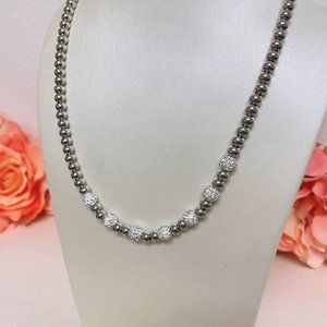Michael Kors Beads&Pave Slider Necklace